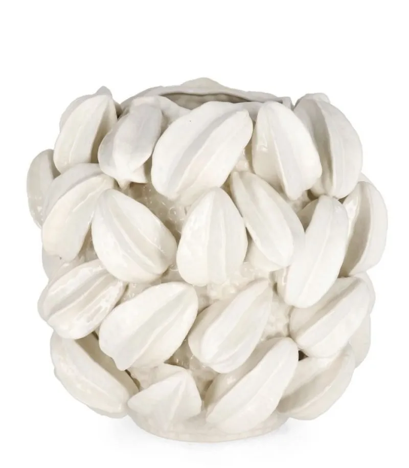 Outlet Bizzotto VASO CARAMBOLA BIANCO H32