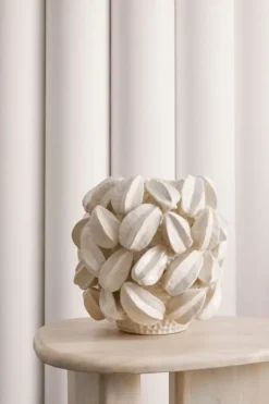 Outlet Bizzotto VASO CARAMBOLA BIANCO H32