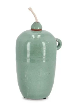 Bizzotto VASO CON STOPPINO ESMA VERDE H18,5