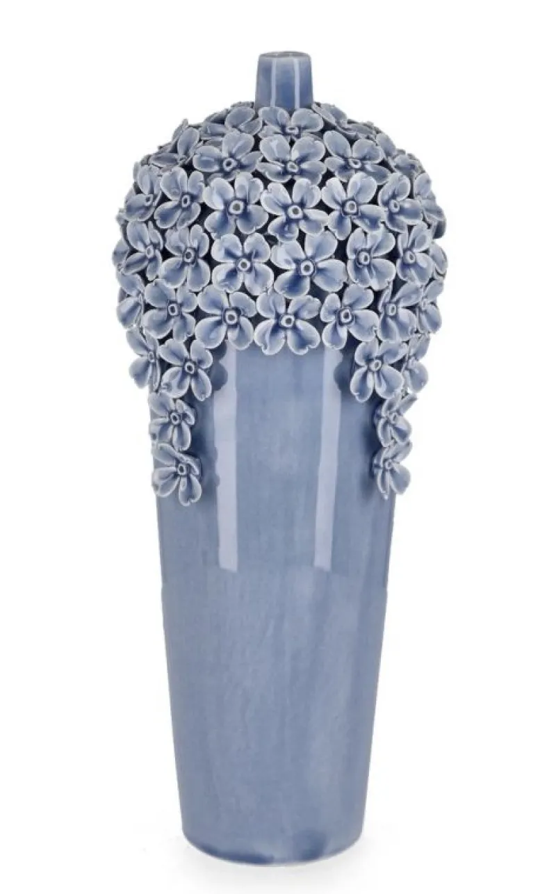Best Bizzotto VASO DECORATIVO TREASURE AZZURRO H40