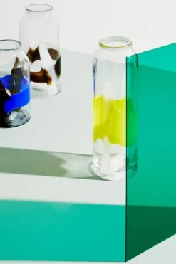 New Bizzotto VASO ERIDANUS VT GIALLO BIANCO H36