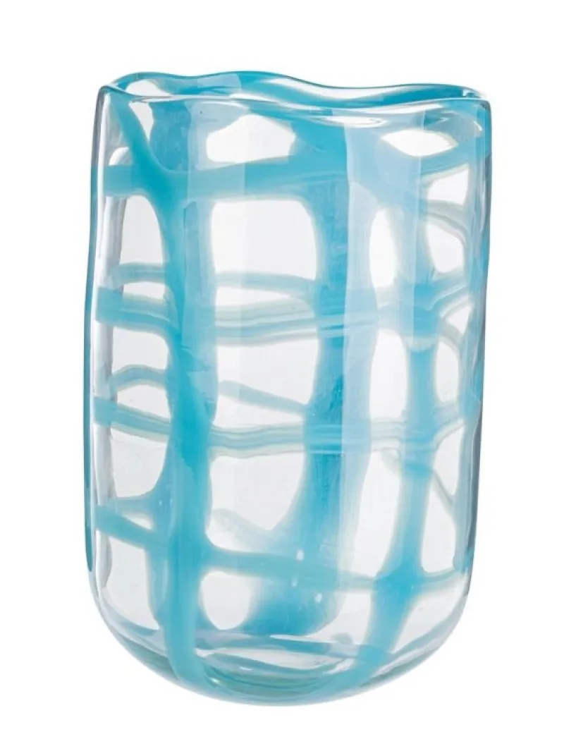 Discount Bizzotto VASO GRUS VT AZZURRO H30