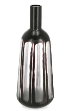 Bizzotto VASO KIRINDA VT TRASPARENTE NERO H38