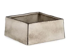 Bizzotto VASO NIKOS QUADRATO BASSO BIANCO H10,5