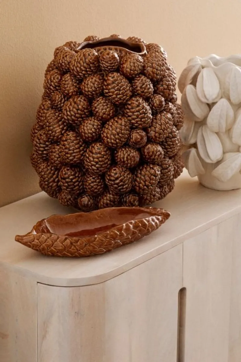 Outlet Bizzotto VASO PIGNA MARRONE H37,5