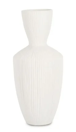 Sale Bizzotto VASO STRIPED BIANCO H47