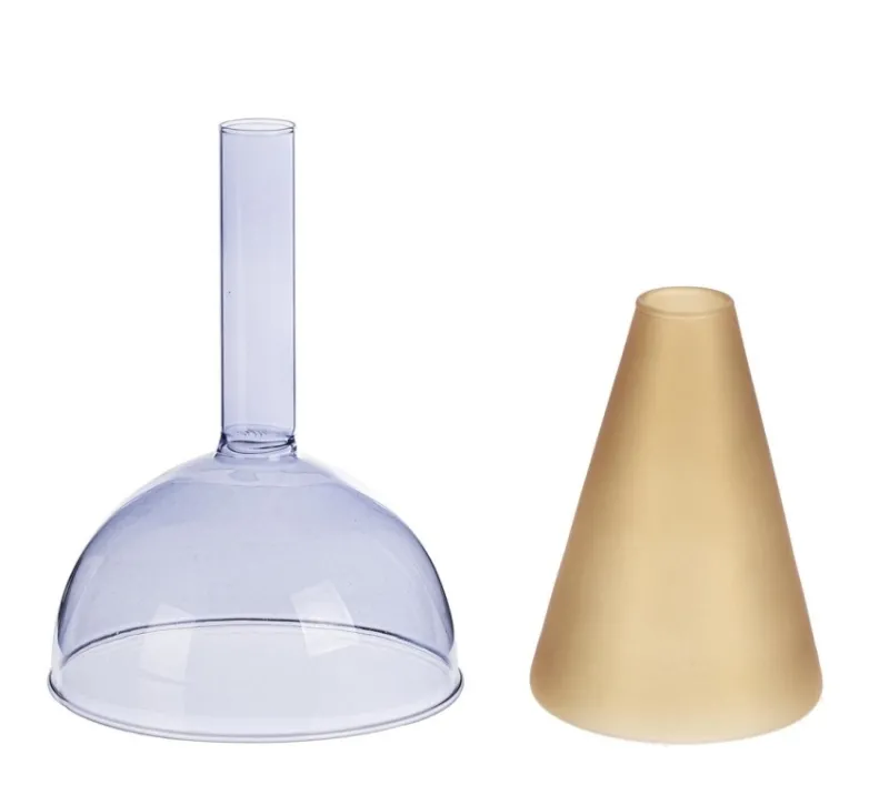 Hot Bizzotto VASO TEMPEL VT BLU ARANCIO H20,5