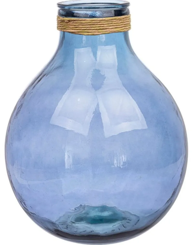 Sale Bizzotto VASO VT ROTANG BLU COBALTO H47,5