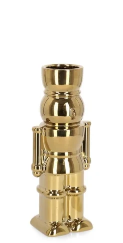 Outlet Bizzotto VASO WALKER SOLDATINO ORO H22,5