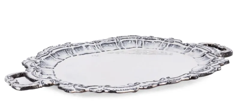 New Bizzotto VASSOIO DEC HIKARI ANTIQUE WHITE 33x20,5