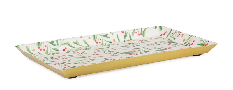 Online Bizzotto VASSOIO DECOR SYLVAN RET AGRIFOG 29,5X17