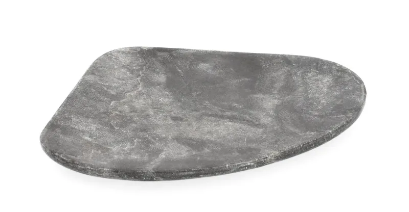 Hot Bizzotto VASSOIO DECORAT KANDY MARMO GRIGIO 30X26