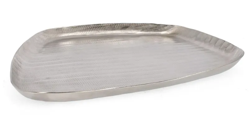Hot Bizzotto VASSOIO DECORATIVO CHISEL ARGENTO 38X34