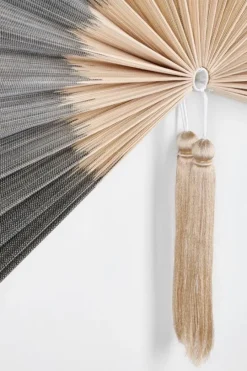 New Bizzotto VENTAGLIO DECOR NANKA NERO BEIGE 43X89