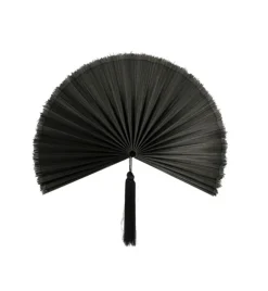 Online Bizzotto VENTAGLIO DECORATIVO NANKA NERO 39X81