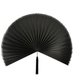 Hot Bizzotto VENTAGLIO DECORATIVO NANKA NERO 60X123