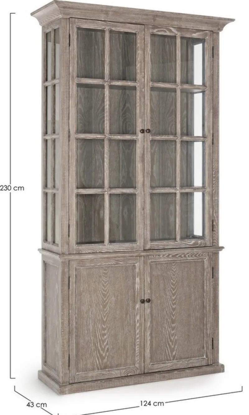 Online Bizzotto VETRINA IN LEGNO 4 ANTE - COLUMBIA